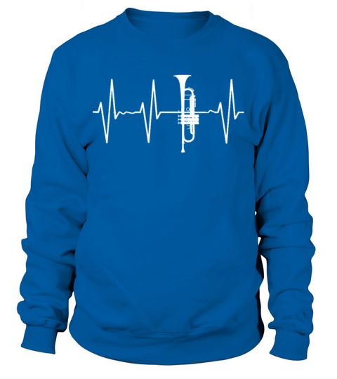 Trumpet Shirt Heartbeat Trumpeter Musician Men Boy Sweatshirt Unisex