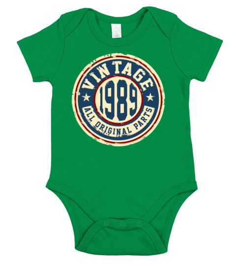 Vintage 1989 Short Sleeve Baby One-Piece