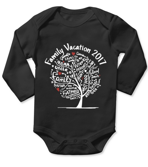 family vacation 2017 Long Sleeve Baby One-Piece