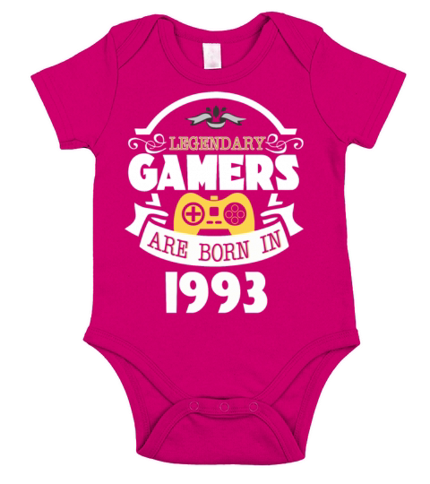 Legendary Gamers Are Born In 1993 Short Sleeve Baby One-Piece