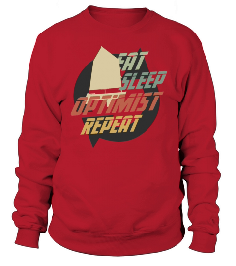 Retro Eat Sleep Optimist Repeat OPTIMIST PRESENT Women's Sweatshirt