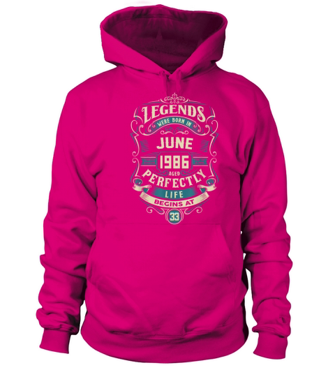 Retro Vintage June 1986 birthday Women's Hoodie