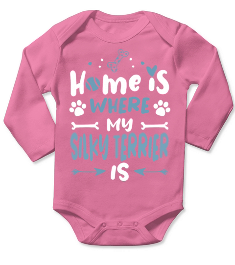 Cool Cute Silky Terrier Dog Owner Hair Quotes Joke Long Sleeve Baby One-Piece