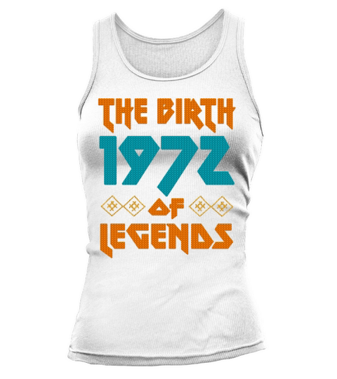 50th Birthday Vintage 1972 Metal Style Ugly Women's Tank Top