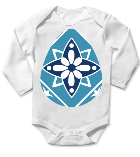 Easter Egg Long Sleeve Baby One-Piece