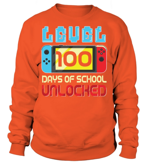 Level 100 Days Of School Unlocked Video Games Women's Sweatshirt