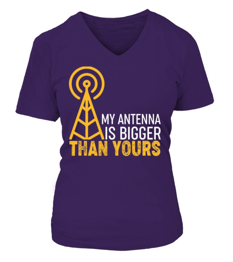 Ham Radio Operator - My Antenna Is Bigger Than You Women's V-Neck T-shirt