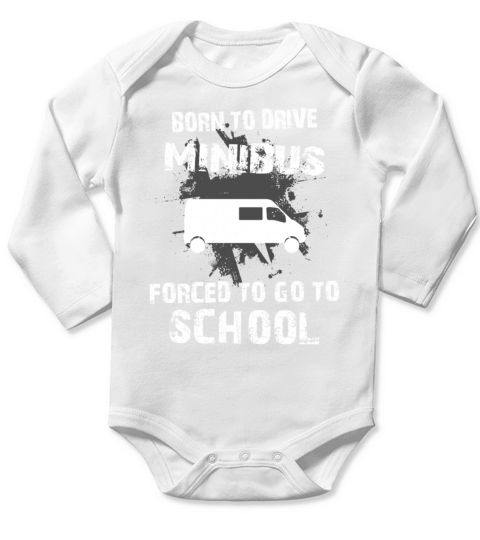 VINTAGE MINIBUS VINTAGE RACING Long Sleeve Baby One-Piece