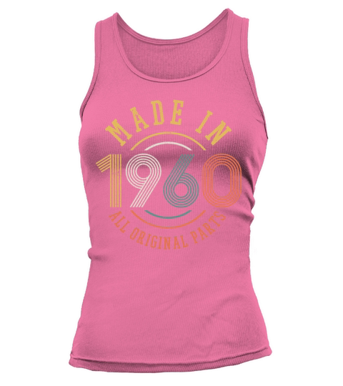 60th Birthday Vintage Made In 1960 Funny Gift Women's Tank Top