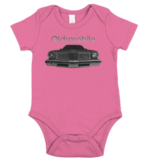 1975 Oldsmobile Hurst Front Black Short Sleeve Baby One-Piece