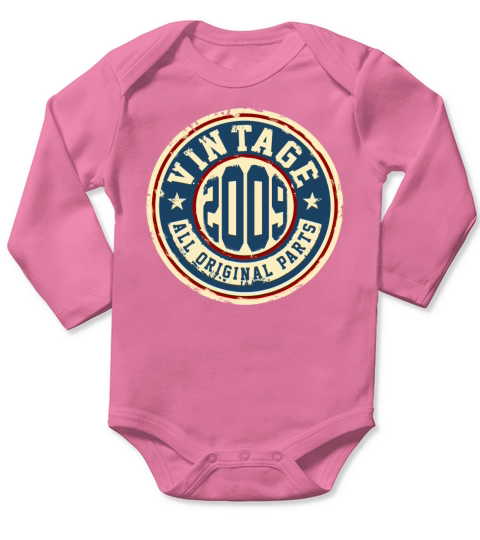 Vintage 2009 Long Sleeve Baby One-Piece
