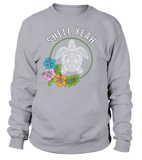 Diving Turtle Sea Turtle Hibiscus Women's Sweatshirt