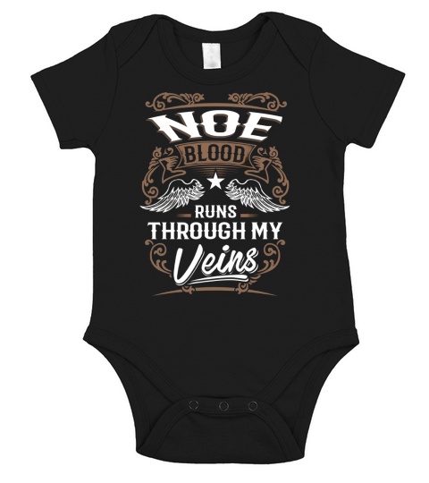 NOE Blood Runs Through My Veins Legend name gifts T Shirt Short Sleeve Baby One-Piece
