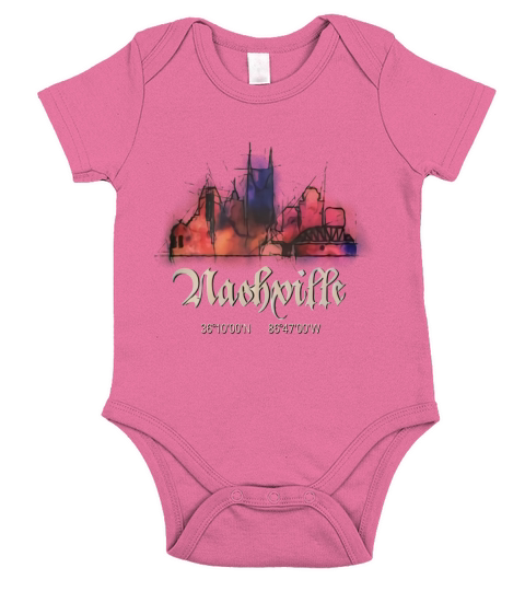 Nashville Tennessee Short Sleeve Baby One-Piece