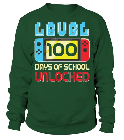 Level 100 Days Of School Unlocked Video Games Men's Sweatshirt