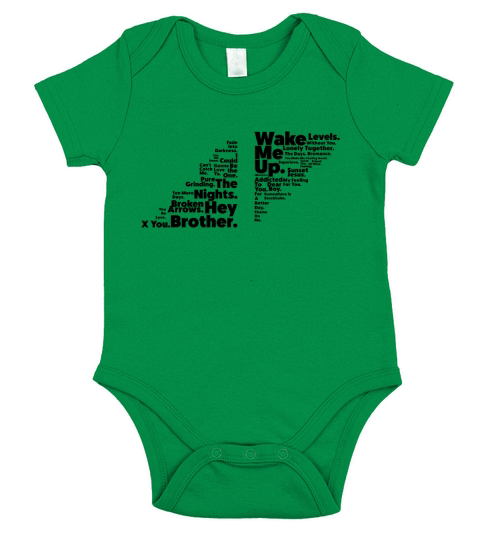 AVICII LOGO - SONG NAMES TYPOGRAPHY Short Sleeve Baby One-Piece