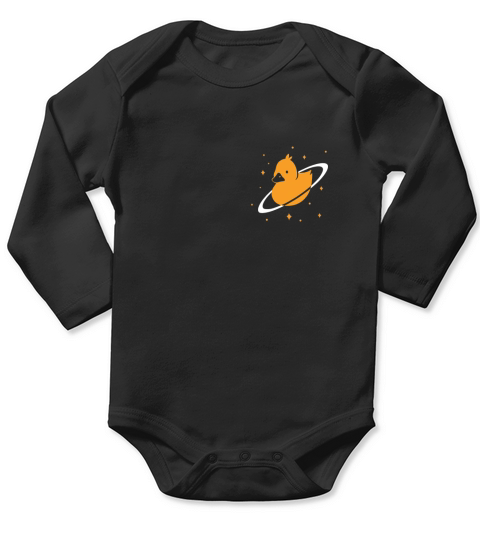 planet duck in space Long Sleeve Baby One-Piece