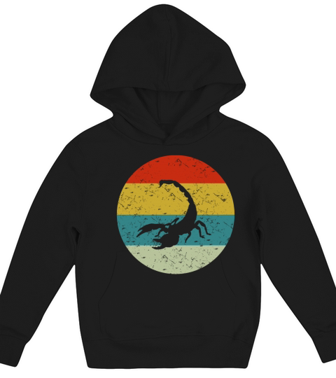 Retro vintage scorpio Kids Hoodie