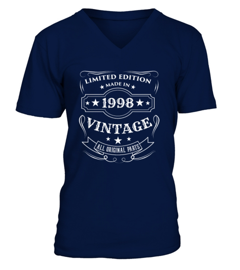 Limited Edition Made In 1998 Vintage Birthday Gift Men's V-Neck T-shirt