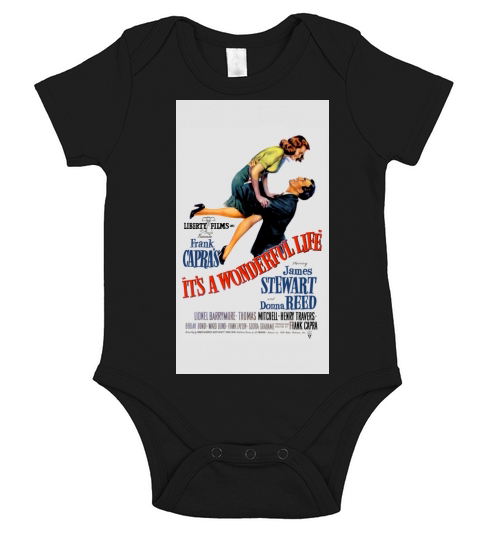 Its a wonderful life, Christmas movie poster - iPhone X Short Sleeve Baby One-Piece