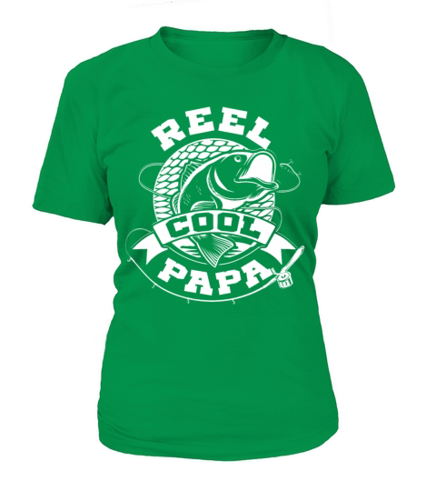 Reel Cool Papa Funny Fishing Gift for Grandpas Women's T-Shirt