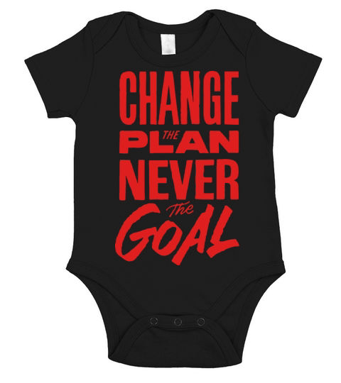 Change the plan never the goal Short Sleeve Baby One-Piece
