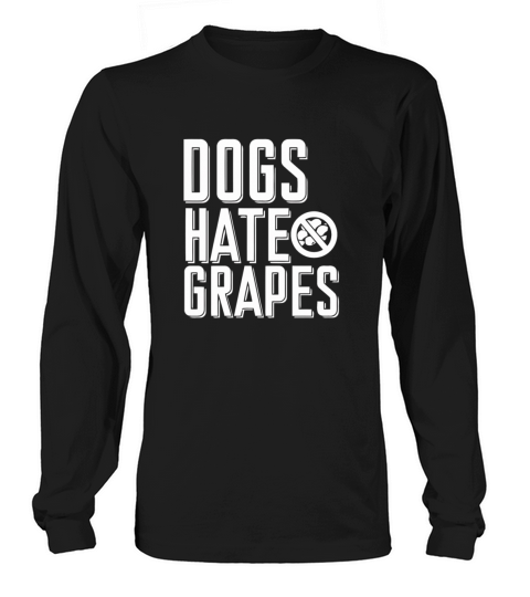 Dogs hate grapes shirt - Baseball T-Shirt Long sleeved Unisex