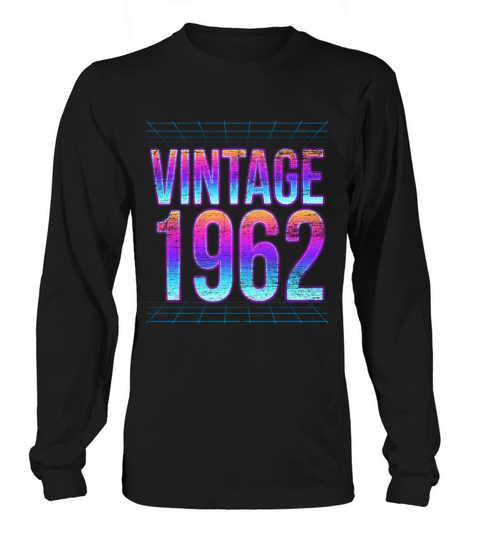 Vintage 1962 59th Birthday Gift Men's Long Sleeve