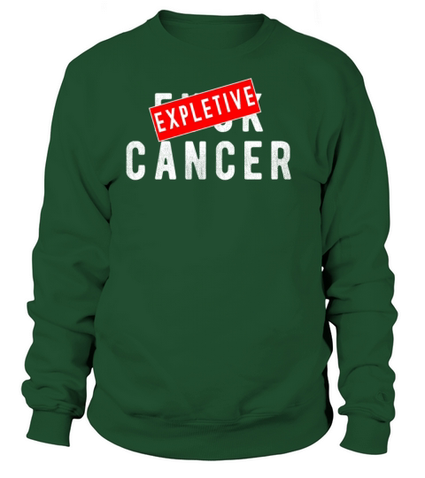 Fuck Cancer with expletive Cancer Awareness Women's Sweatshirt