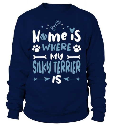 Cool Cute Silky Terrier Dog Owner Hair Quotes Joke Women's Sweatshirt