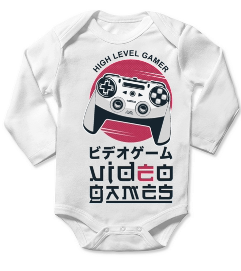 Video Games Long Sleeve Baby One-Piece