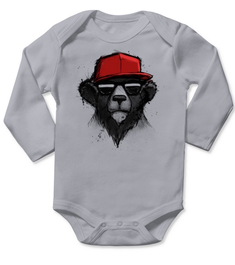 Dope Bear Long Sleeve Baby One-Piece