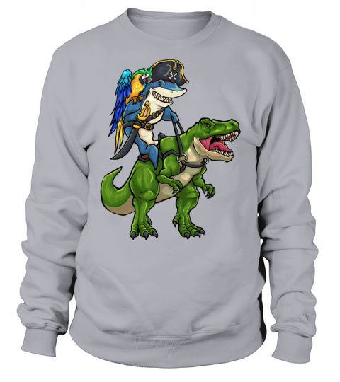 Dinosaur Shark Pirate Halloween Women's Sweatshirt