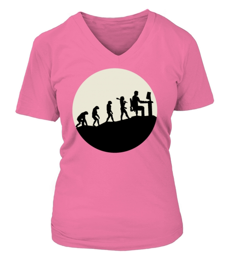 Programmers Evolution Moon Women's V-Neck T-shirt
