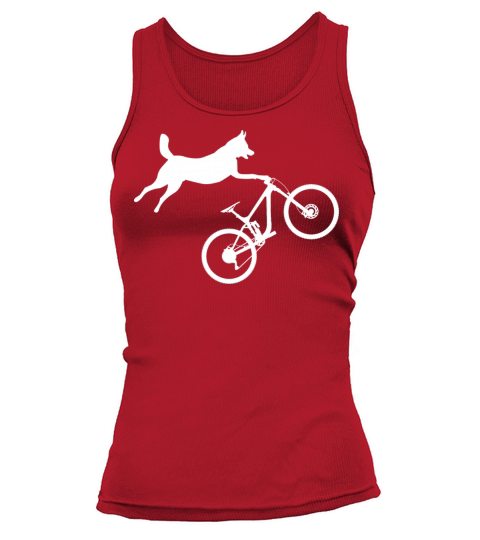 funny MTB mountain bike cycling dog lover gift Women's Tank Top