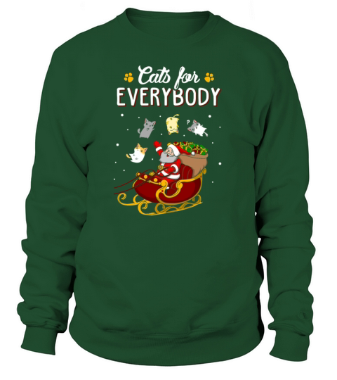Ugly Christmas Sweater For Cat Lovers Women's Sweatshirt