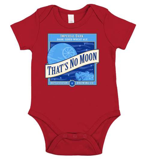 Thats No Moon Ale Short Sleeve Baby One-Piece