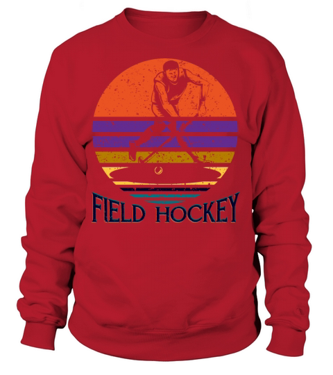 Retro Vintage field hockey gift field hockey playe Women's Sweatshirt