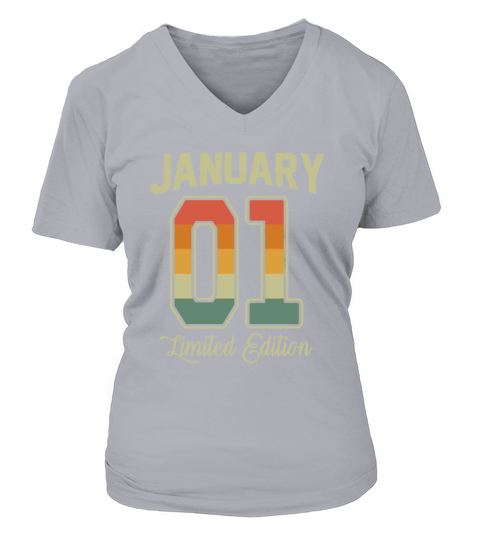 Vintage 80s January 2001 20th Birthday Gift Idea Women's V-Neck T-shirt