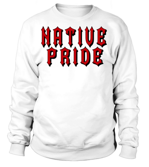 Native Pride Red Black Old English Women's Sweatshirt