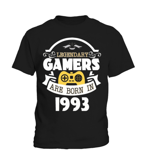Legendary Gamers Are Born In 1993 Kids T-Shirt