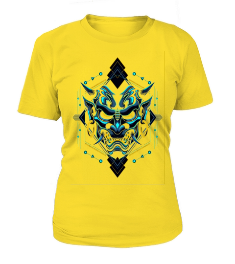 Japanese Ronin demon green with horn Women's T-Shirt