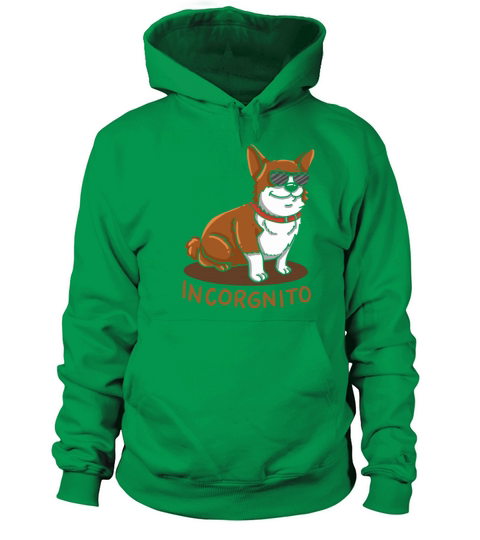 Incorgnito Incognito Corgi Dog Sunglasses Pun Gift Men's Hoodie