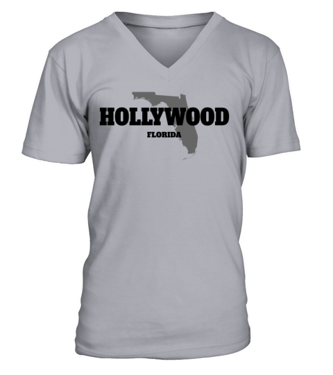 FLORIDA HOLLYWOOD US STATE EDITION Men's V-Neck T-shirt