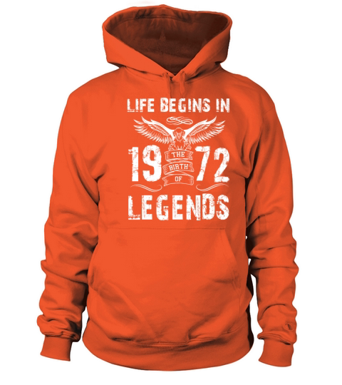 Life Begin In 1972 Legends Women's Hoodie