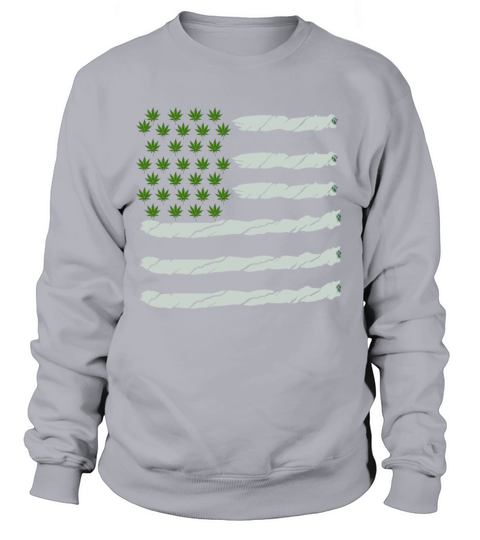 USA Weed Flag American Women's Sweatshirt