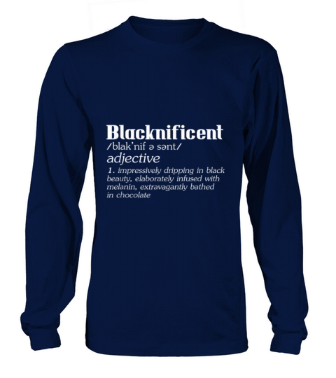 Blacknificent Afro African American Pro Black Hist Women's Long Sleeve