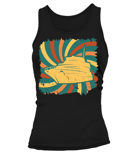 Sailing boat sailboat captain sea yacht retro sail Women's Tank Top