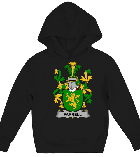 Farrell Family Crest Irish Family Crests II Kids Hoodie