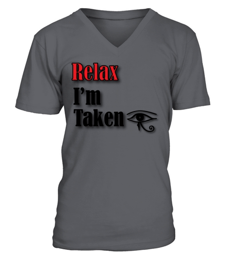 lm taken - happy Valentines day V-Neck T-shirt